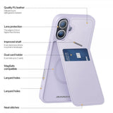 Dux Ducis iPhone 16 Deksel Rafi II Series MagSafe Lilla