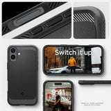 Spigen iPhone 16 Deksel Rugged Armor MagFit Matte Black
