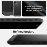 Spigen iPhone 16 Deksel Rugged Armor MagFit Matte Black