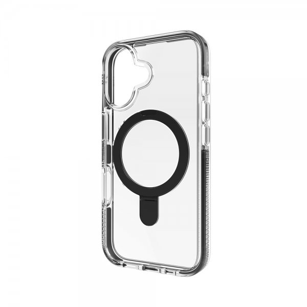 Zagg iPhone 16 Deksel Santa Cruz Snap Ring Stand Svart
