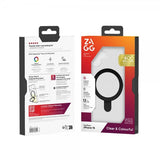 Zagg iPhone 16 Deksel Santa Cruz Snap Ring Stand Svart