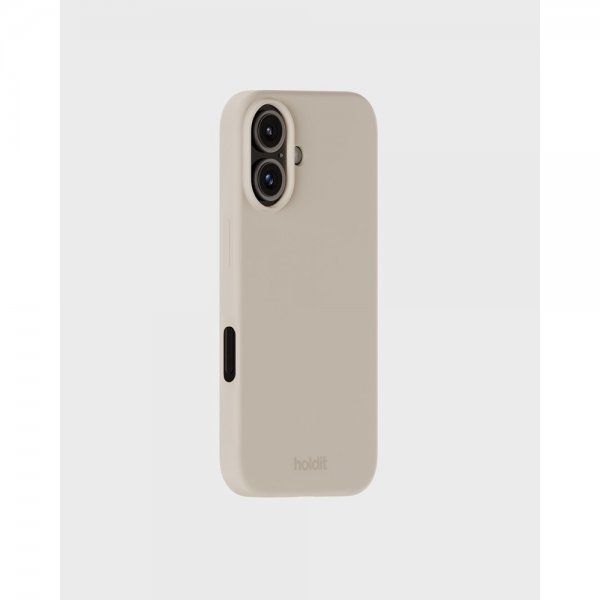 holdit iPhone 16 Deksel Silikon Light Beige