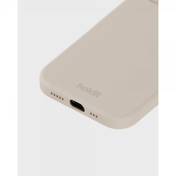 holdit iPhone 16 Deksel Silikon Light Beige