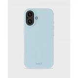 holdit iPhone 16 Deksel Silikon Mineral Blue
