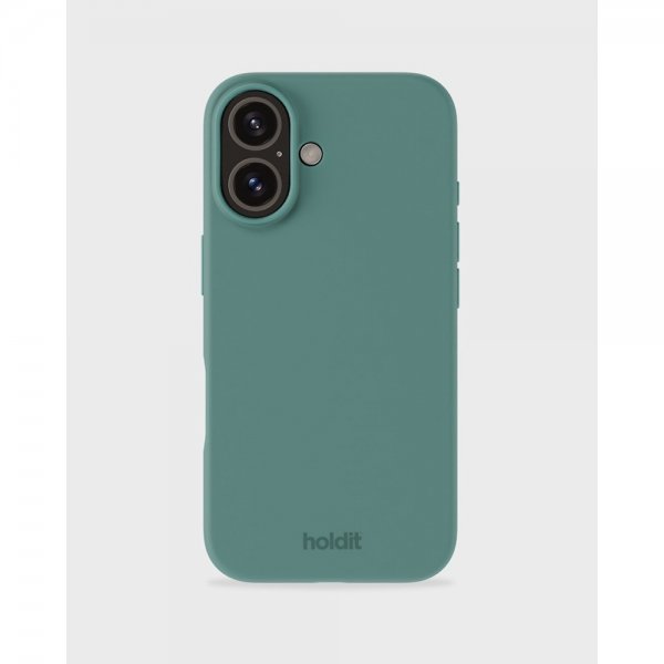 holdit iPhone 16 Deksel Silikon Moss Green