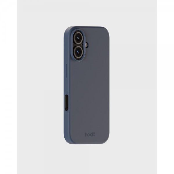 holdit iPhone 16 Deksel Silikon Pacific Blue