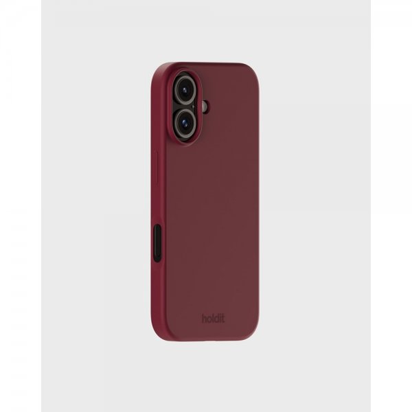 holdit iPhone 16 Deksel Silikon Red Velvet