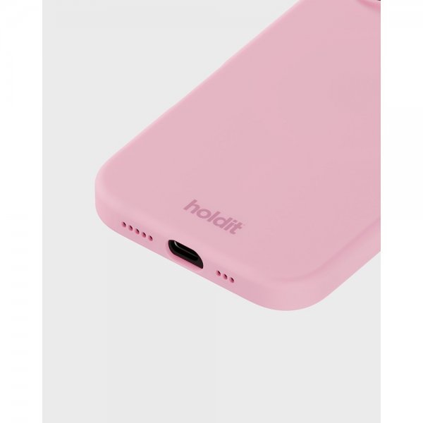 holdit iPhone 16 Deksel Silikon Rosa