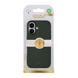 Onsala iPhone 16 Deksel Silicone Touch Olive Green
