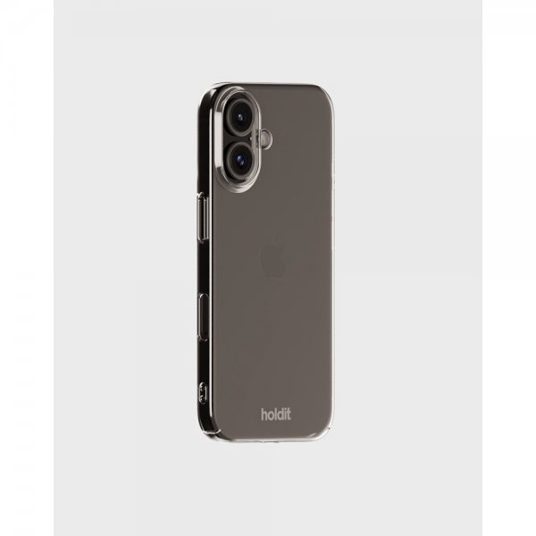 holdit iPhone 16 Deksel Slim Case Transparent