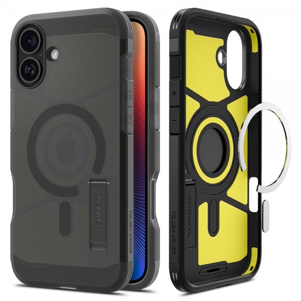 Spigen iPhone 16 Deksel Tough Armor MagFit Frost Black