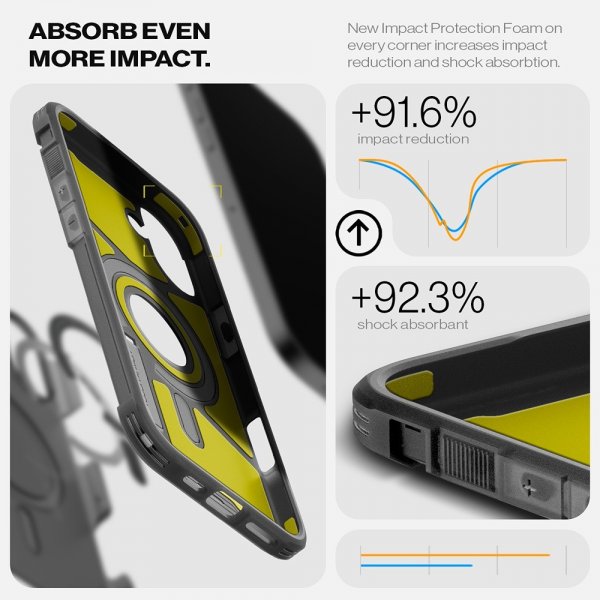 Spigen iPhone 16 Deksel Tough Armor MagFit Frost Black