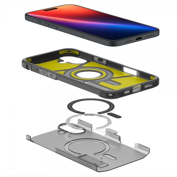 Spigen iPhone 16 Deksel Tough Armor MagFit Frost Black