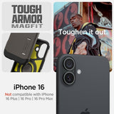 Spigen iPhone 16 Deksel Tough Armor MagFit Gunmetal