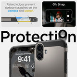Spigen iPhone 16 Deksel Tough Armor MagFit Gunmetal