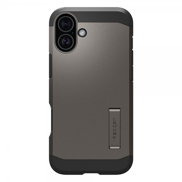 Spigen iPhone 16 Deksel Tough Armor MagFit Gunmetal