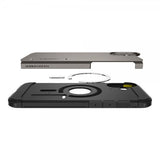 Spigen iPhone 16 Deksel Tough Armor MagFit Gunmetal