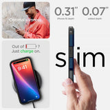 Spigen iPhone 16 Deksel Tough Armor MagFit Navy Blue