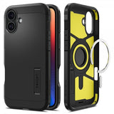 Spigen iPhone 16 Deksel Tough Armor MagFit Svart