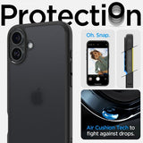 Spigen iPhone 16 Deksel Ultra Hybrid Frost Black