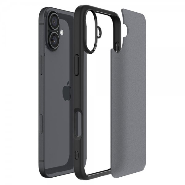 Spigen iPhone 16 Deksel Ultra Hybrid Frost Black