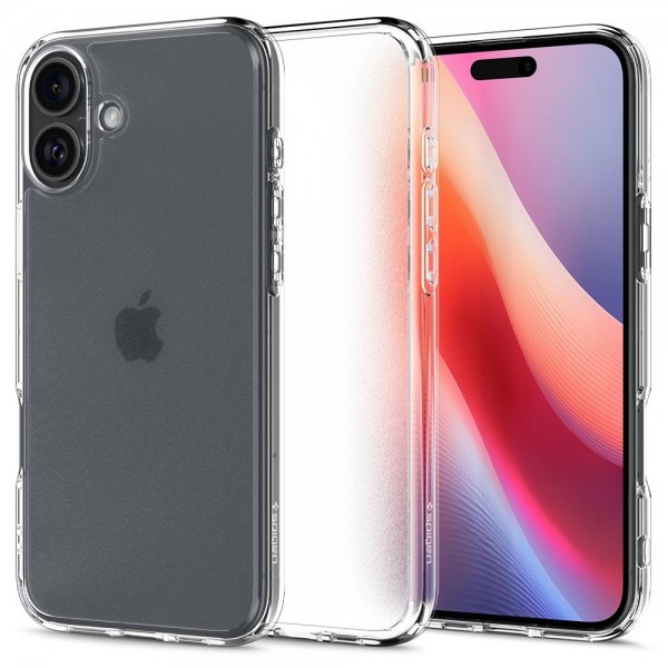 Spigen iPhone 16 Deksel Ultra Hybrid Frost Clear
