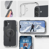 Spigen iPhone 16 Deksel Ultra Hybrid MagFit Carbon Fiber