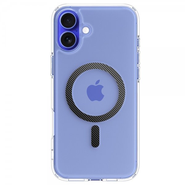 Spigen iPhone 16 Deksel Ultra Hybrid MagFit Carbon Fiber