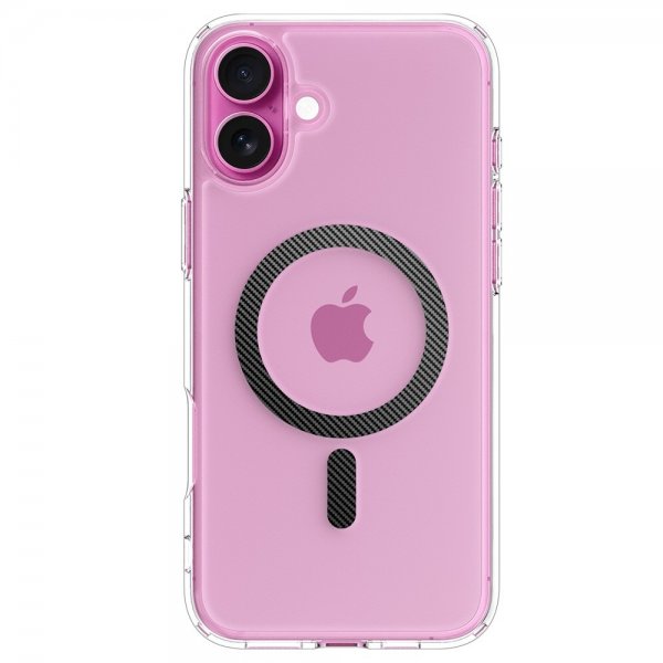Spigen iPhone 16 Deksel Ultra Hybrid MagFit Carbon Fiber