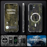 Spigen iPhone 16 Deksel Ultra Hybrid MagFit Digital Camo