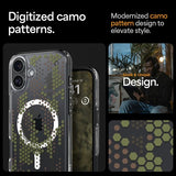 Spigen iPhone 16 Deksel Ultra Hybrid MagFit Digital Camo