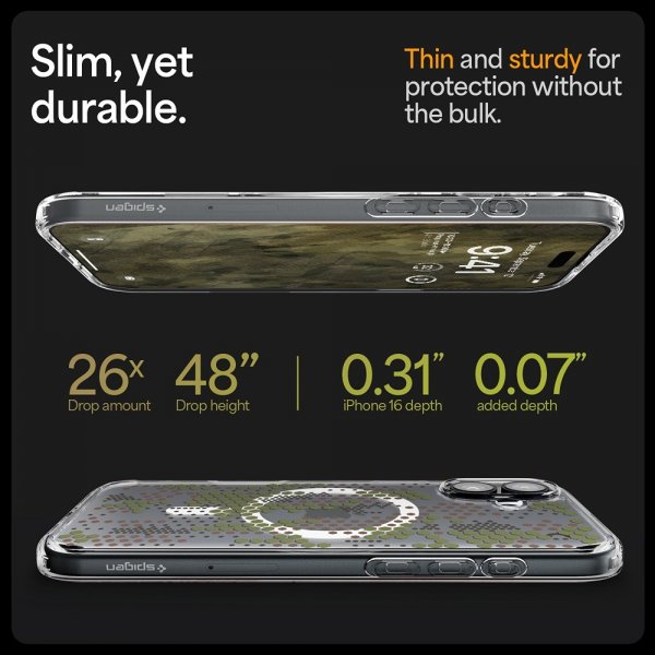 Spigen iPhone 16 Deksel Ultra Hybrid MagFit Digital Camo