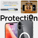 Spigen iPhone 16 Deksel Ultra Hybrid MagFit Hvit