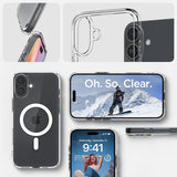 Spigen iPhone 16 Deksel Ultra Hybrid MagFit Hvit