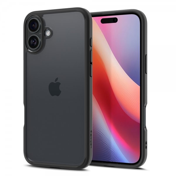 Spigen iPhone 16 Deksel Ultra Hybrid Matte Svart