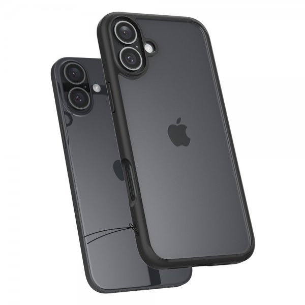 Spigen iPhone 16 Deksel Ultra Hybrid Matte Svart