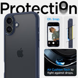 Spigen iPhone 16 Deksel Ultra Hybrid Navy Blue