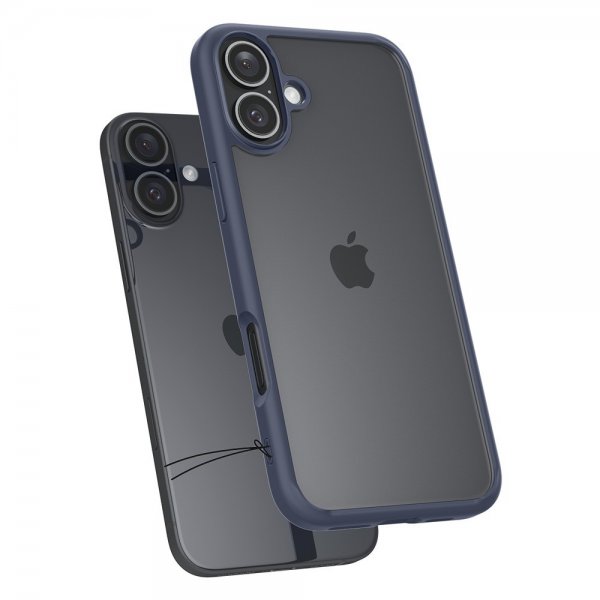 Spigen iPhone 16 Deksel Ultra Hybrid Navy Blue