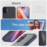 Spigen iPhone 16 Deksel Ultra Hybrid Navy Blue