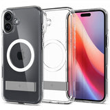 Spigen iPhone 16 Deksel Ultra Hybrid S MagFit Crystal Clear