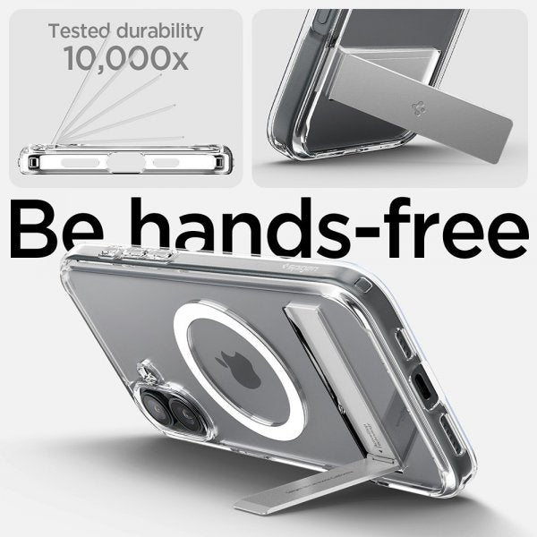 Spigen iPhone 16 Deksel Ultra Hybrid S MagFit Crystal Clear