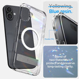Spigen iPhone 16 Deksel Ultra Hybrid S MagFit Crystal Clear