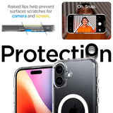 Spigen iPhone 16 Deksel Ultra Hybrid S MagFit Crystal Clear
