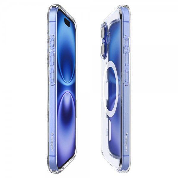 Spigen iPhone 16 Deksel Ultra Hybrid T MagFit Clear White