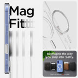 Spigen iPhone 16 Deksel Ultra Hybrid T MagFit Clear White