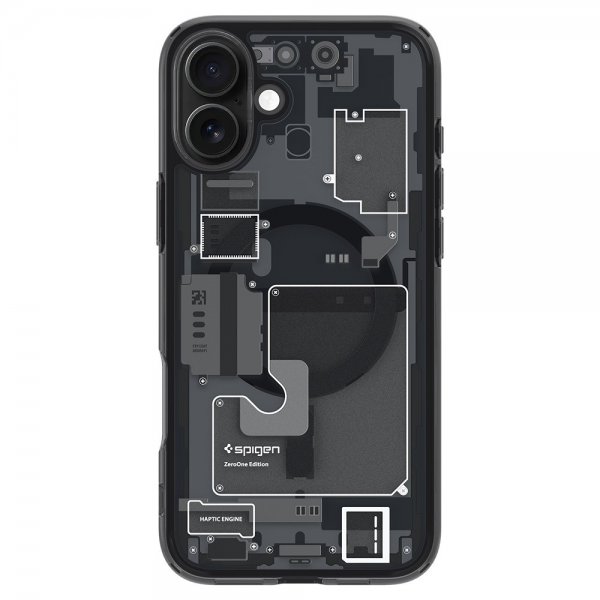 Spigen iPhone 16 Deksel Ultra Hybrid Zero One MagFit Svart