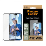 PanzerGlass iPhone 15/iPhone 16 Skjermbeskytter Ultra-Wide Fit EasyAligner