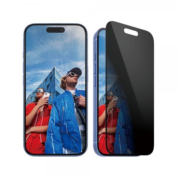 PanzerGlass iPhone 15/iPhone 16 Skjermbeskytter Ultra-Wide Fit Privacy EasyAligner
