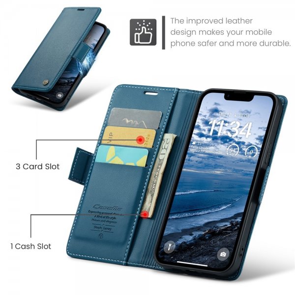 CaseMe iPhone 16e/17e Etui 023 Series Blå