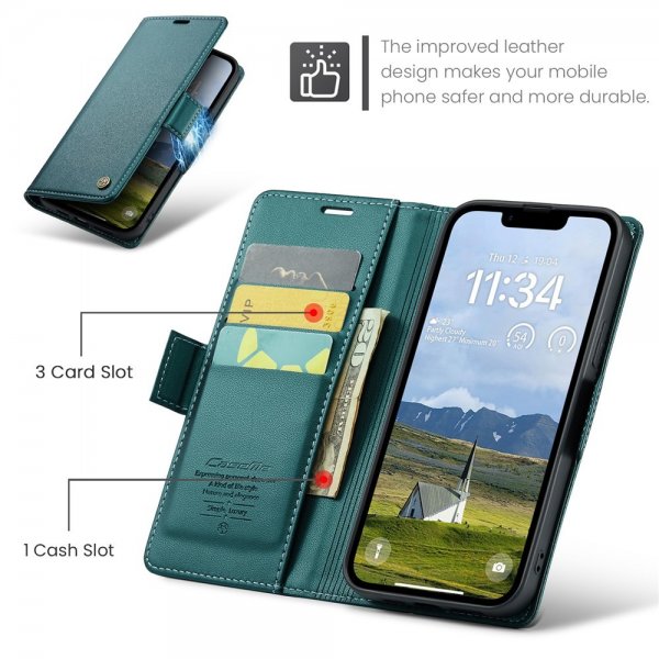 CaseMe iPhone 16e/17e Etui 023 Series Grønn